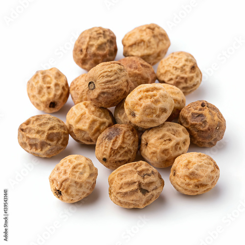 Tiger nuts isolated on white background
