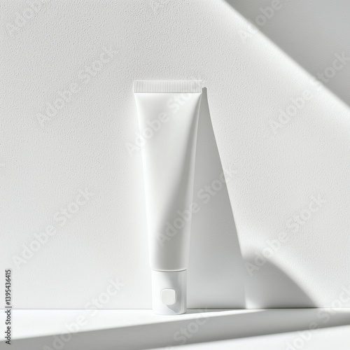 White Cosmetic Tube Mockup