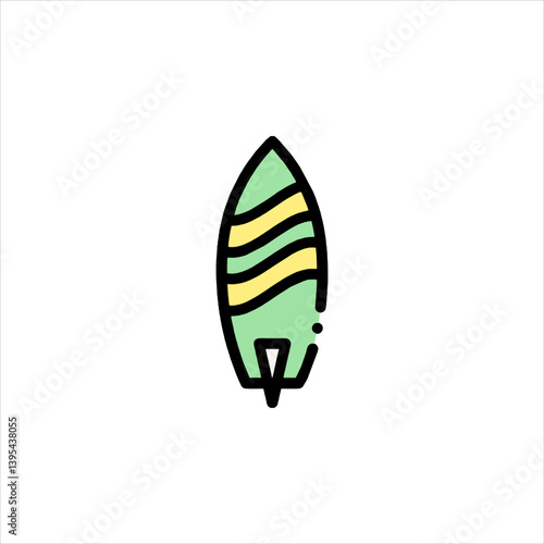 windsurfer vector illustration