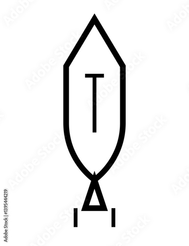 vector illustration of an hourglass