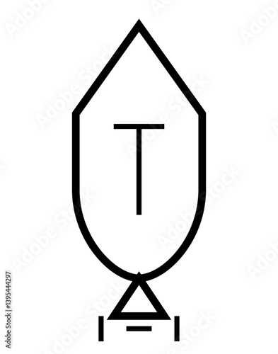 vector illustration of an hourglass