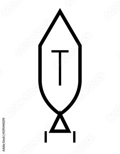 vector illustration of an hourglass