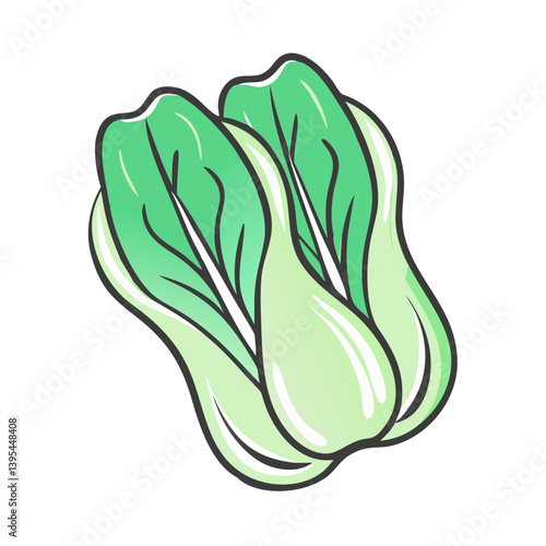 bok choy icon, bok choy vector illustration-simple illustration of bok choy, perfect for bok choy logos and icons