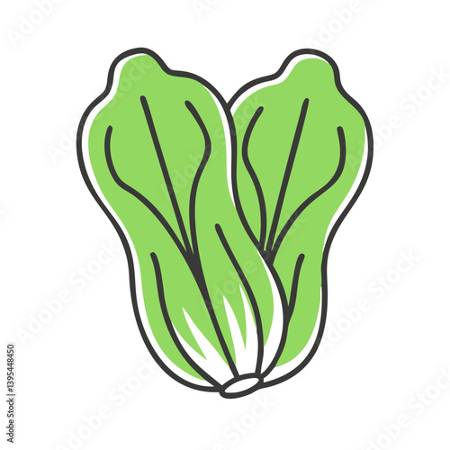 bok choy icon, bok choy vector illustration-simple illustration of bok choy, perfect for bok choy logos and icons