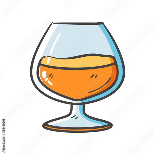brandy snifter icon, brandy snifter vector illustration-simple illustration of brandy snifter, perfect for brandy snifter logos and icons