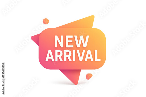 Obraz na płótnie Colorful New Arrival Label with Modern Design for Promotions w salonie