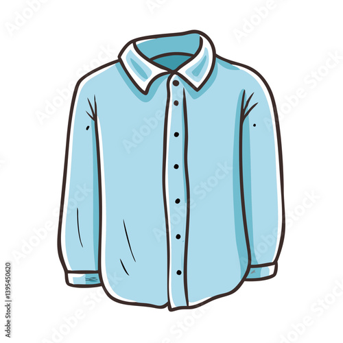 button down shirt icon, button down shirt vector illustration-simple illustration of button down shirt, perfect for button down shirt logos and icons