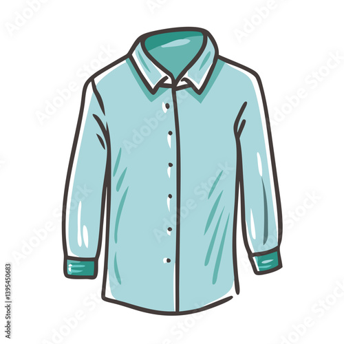 button down shirt icon, button down shirt vector illustration-simple illustration of button down shirt, perfect for button down shirt logos and icons