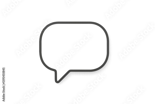 Obraz na płótnie Speech bubble icon design for communication and messaging concept w salonie