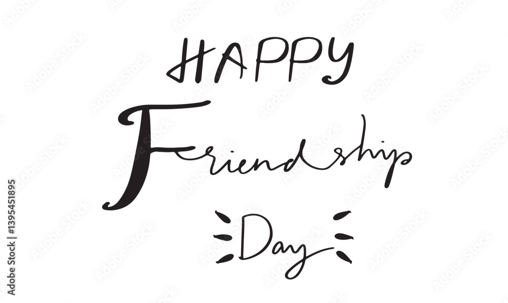 Happy friendship day text font calligraphy hand written lettering script black color object togetherness relationship celebration greeting love international july month oneness happy friendship day Happy friendship day text font calligraphy hand written lettering script black color object togetherness relationship celebration greeting love international july month oneness happy friendship day