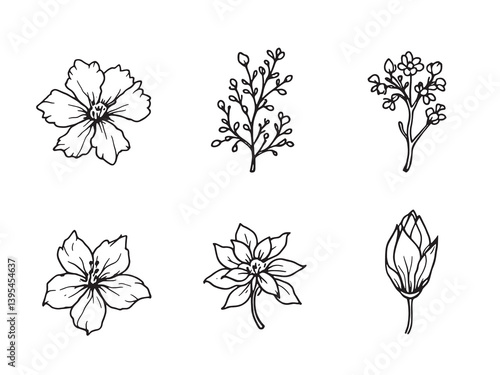 Jasmine line art vibrant designs full of elegant simplicity 