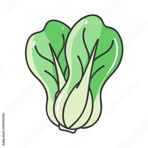 bok choy icon, bok choy vector illustration-simple illustration of bok choy, perfect for bok choy logos and icons