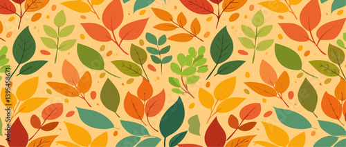 Obraz na płótnie leaf nature pattern Seamless Elegant abstract background vector design w salonie
