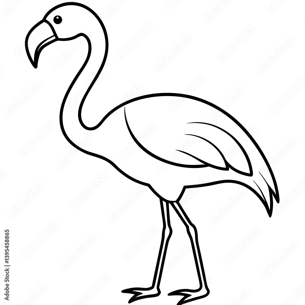 Obraz premium black swan vector illustration