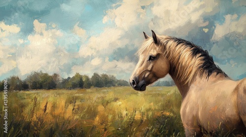 painted portrait horse