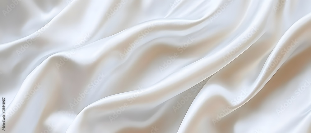 Luxurious White Silk Fabric Drapery Texture Luxurious White Silk Fabric Drapery Texture