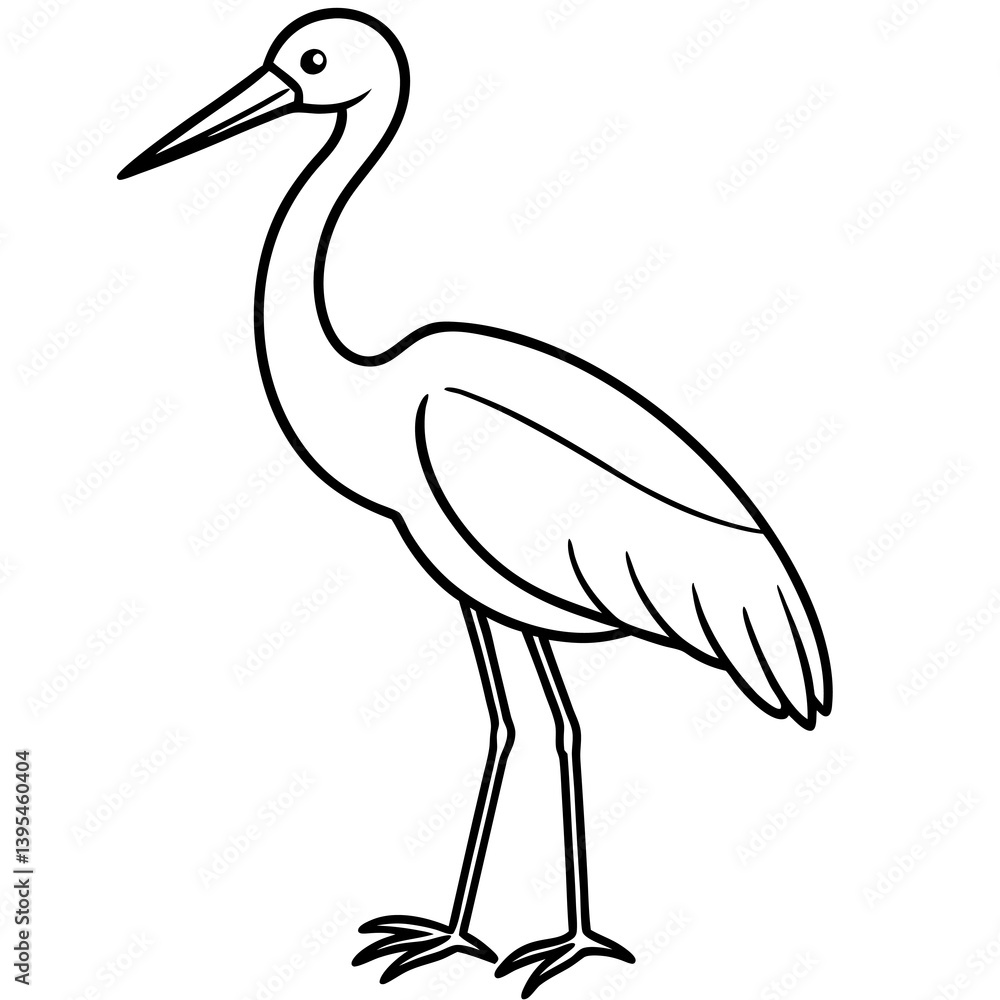 Obraz premium black swan vector illustration