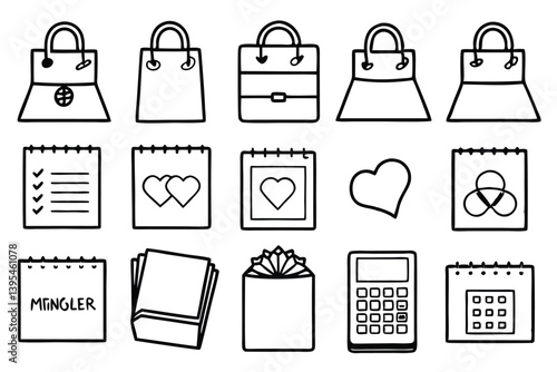 Containing Wedding Memories Captured in Line Art
