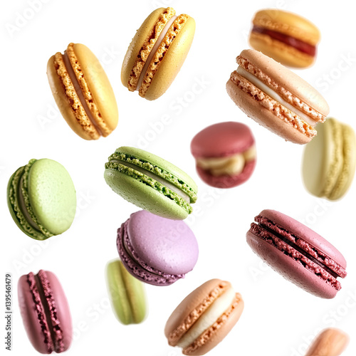 Wallpaper Mural Colorful Flying Assortment on transparent background Torontodigital.ca