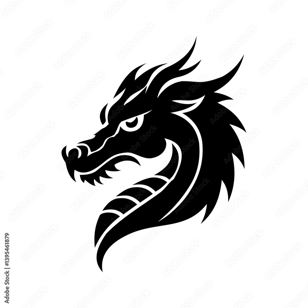 Fototapeta premium dragon tattoo in tribal style