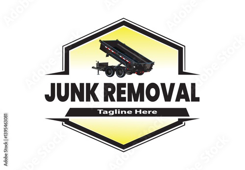 junk removal logo design, roll off dumpster logo, hauling logo, trash logo