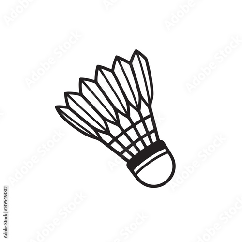 badminton shuttlecock isolated