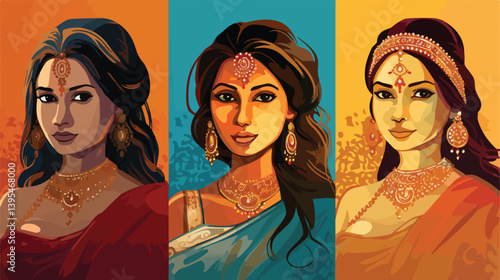 Exquisite Collection of Indian Women Adorned with Intricate Henna Tattoos in Vibrant Colors
