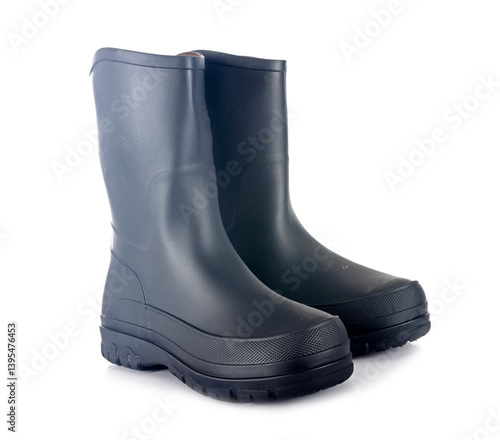 shiny boots in studio