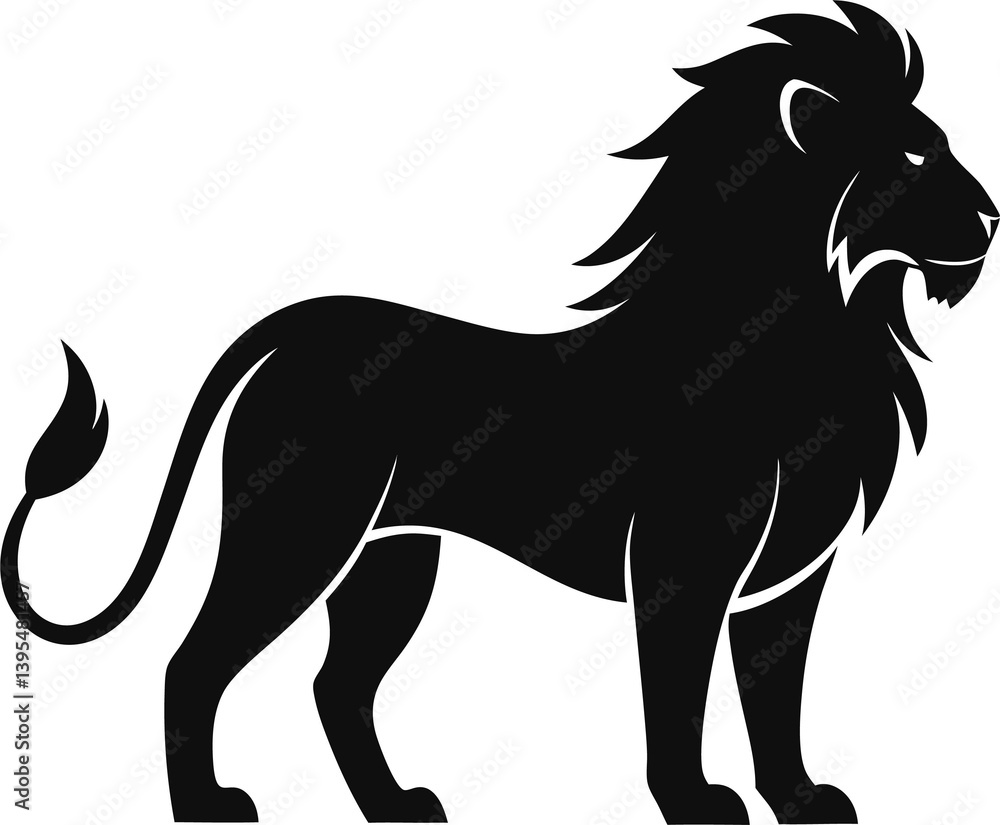 black lion vector illustration black lion vector illustration