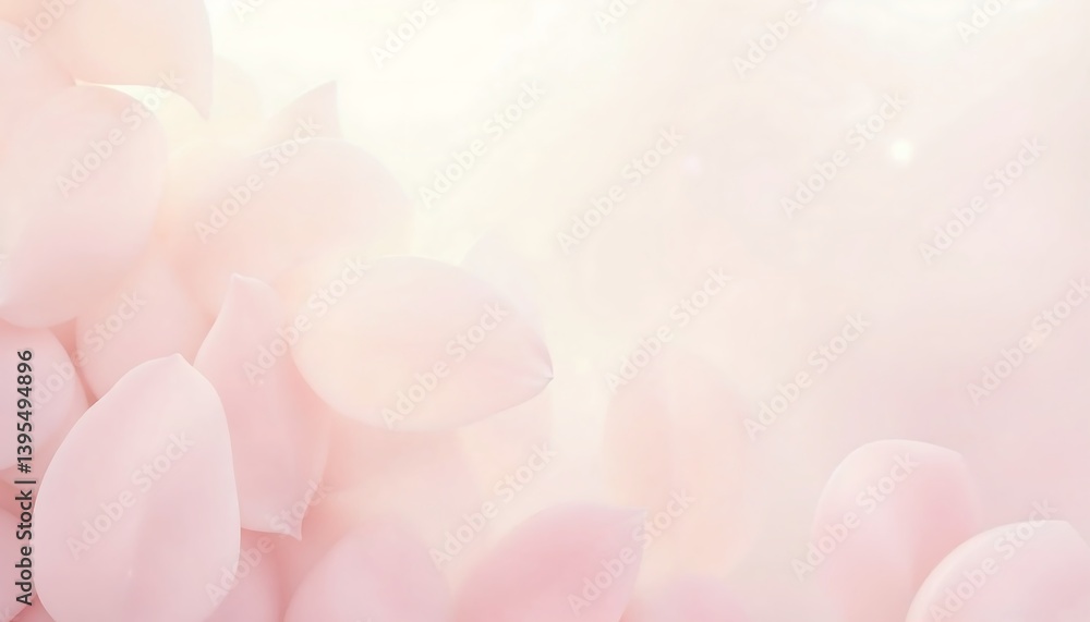 Floating Pink Petals Soft Abstract Background for Spring or Romantic Designs Floating Pink Petals Soft Abstract Background for Spring or Romantic Designs