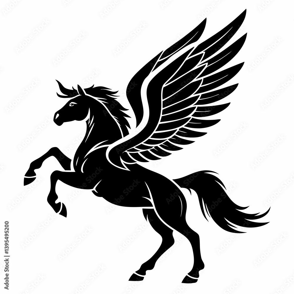 Fototapeta premium Pegasus silhouette