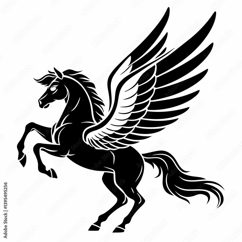 Fototapeta premium Pegasus silhouette