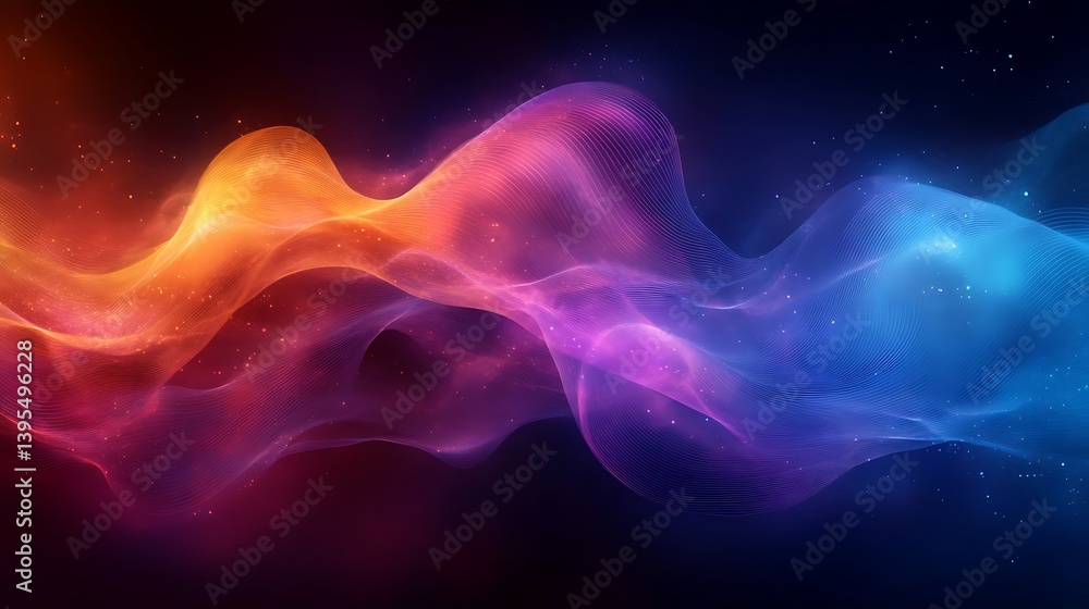 Obraz premium Abstract swirling patterns of vibrant colors and flowing lines.