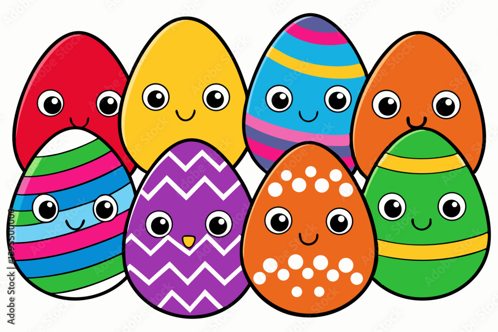 Obraz premium easter eggs vector