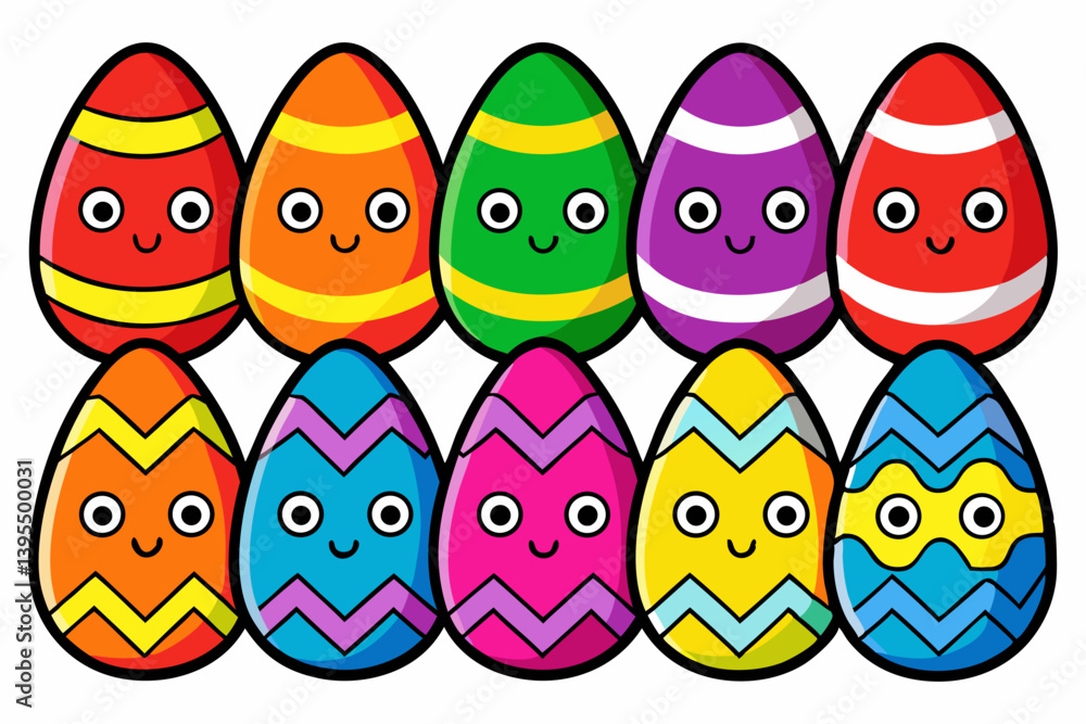 Obraz premium easter eggs vector
