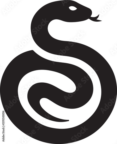 Wallpaper Mural Snake Spiral Form Logo Vector Torontodigital.ca
