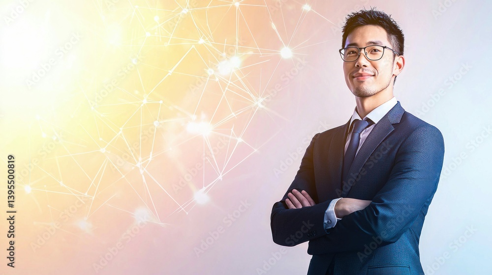 Successful asian businessman in a suit, smiling and posing with confidence. Successful asian businessman in a suit, smiling and posing with confidence.