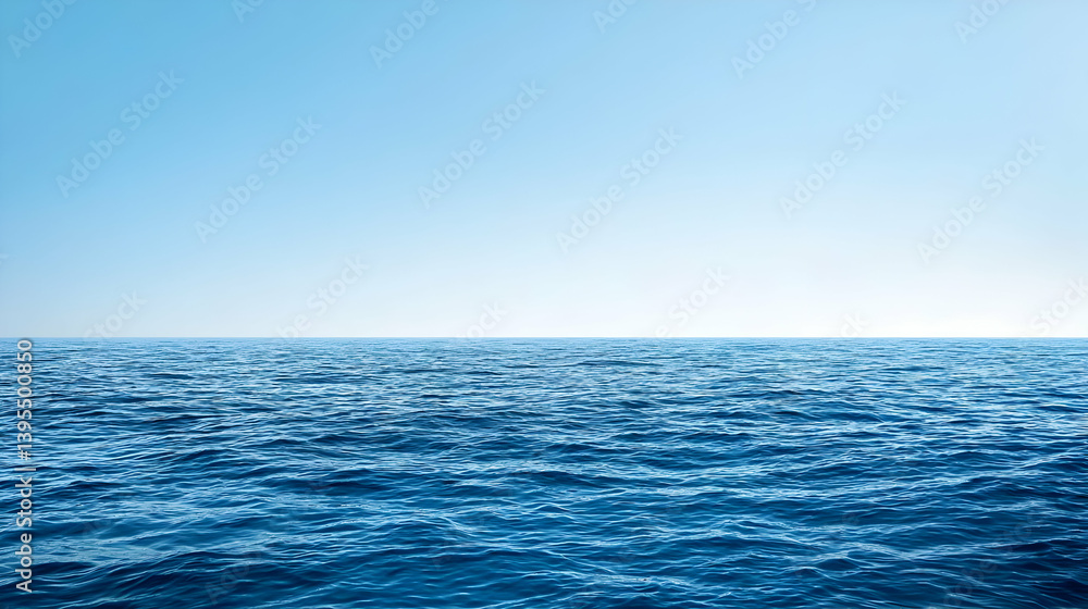 Obraz premium Tranquil Blue Ocean Horizon View
