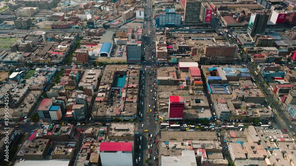 Aerial View of Central Lima, Peru, Cityscape and Urban Landscape Aerial View of Central Lima, Peru, Cityscape and Urban Landscape