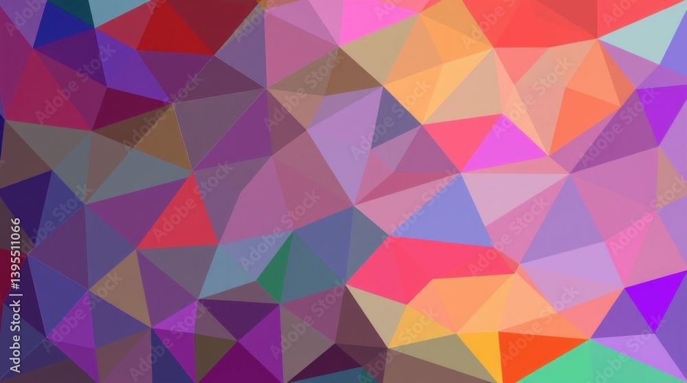 Obraz premium Vibrant abstract polygon background