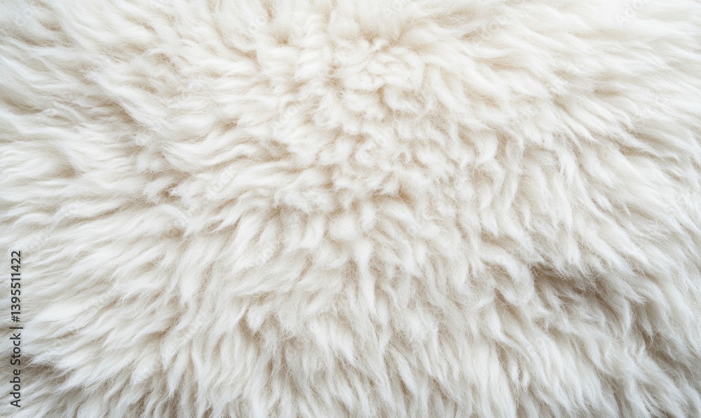 Close up showing a soft white sheepskin texture, ideal for backgrounds and design elements. Close up showing a soft white sheepskin texture, ideal for backgrounds and design elements.