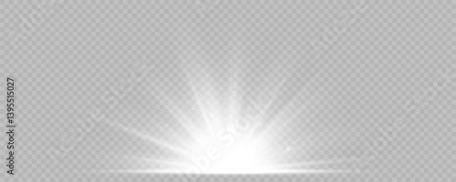 Radiant light burst forms celestial flash of brilliance.
White flare glows with shimmering halo on glassy space. Star spark explodes softly in high-impact shine effect. Magic dust twinkles