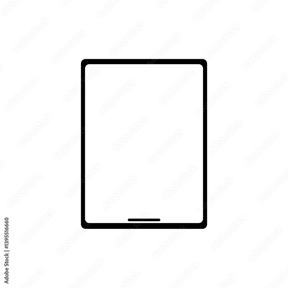 Tablet mockup with blank screen. Vector illustration Tablet mockup with blank screen. Vector illustration