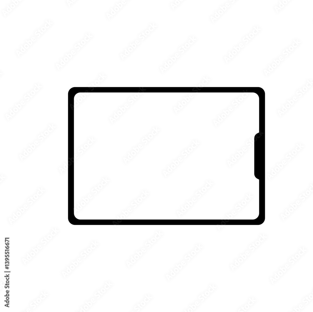Tablet mockup with blank screen. Vector illustration Tablet mockup with blank screen. Vector illustration