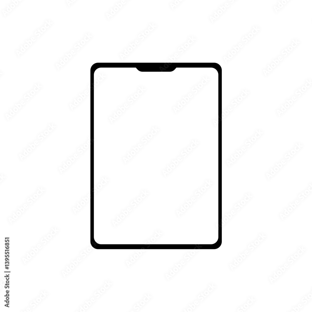 Tablet mockup with blank screen. Vector illustration Tablet mockup with blank screen. Vector illustration