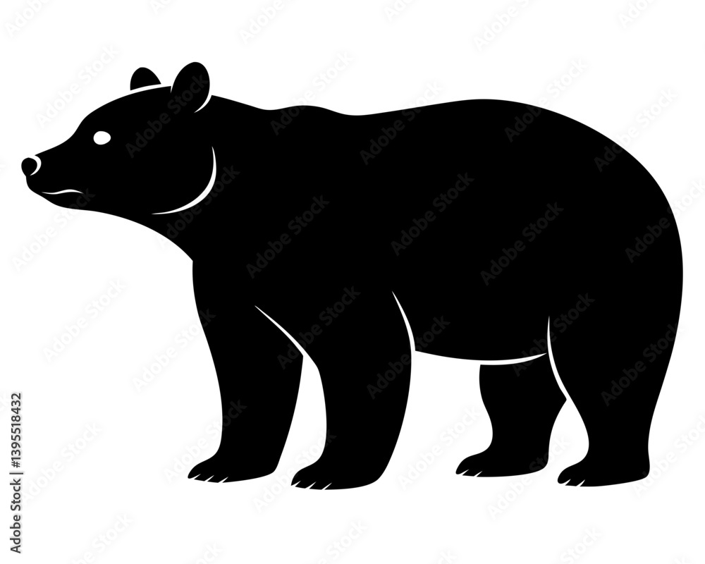 Fototapeta premium Bear Vector Silhouettes & SVG Icons | Wildlife, Adventure & Forest for Crafts & Design