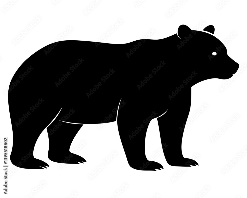 Fototapeta premium Bear Vector Silhouettes & SVG Icons | Wildlife, Adventure & Forest for Crafts & Design