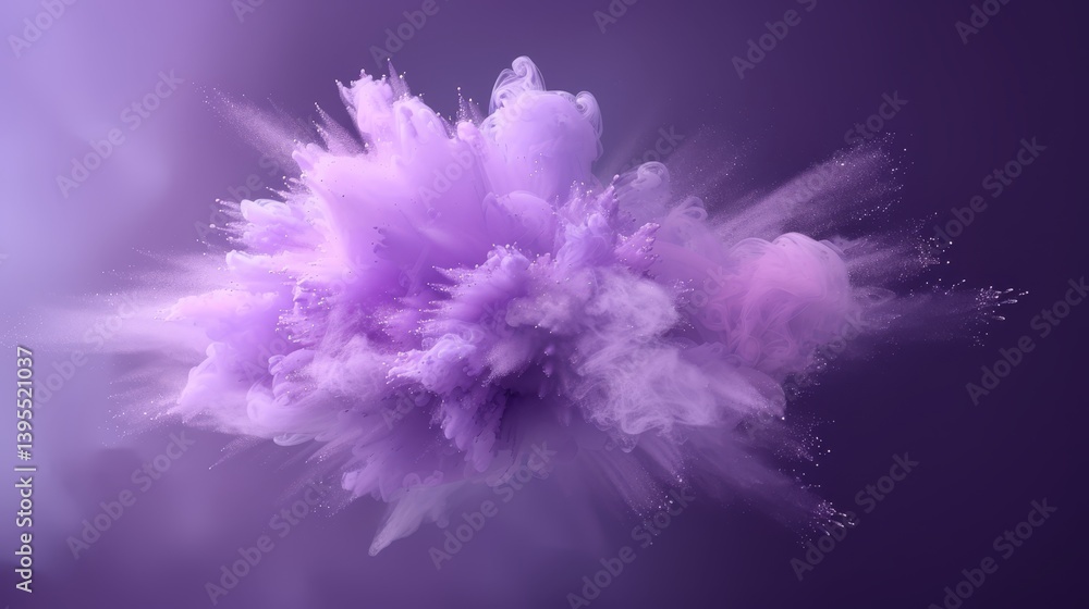 Dynamic burst of purple powder an abstract explosion on dark background purple Dynamic burst of purple powder an abstract explosion on dark background purple
