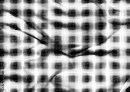 Large vector halftone satin texture with a transparent background