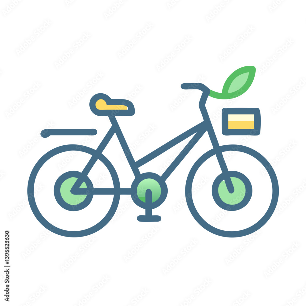 Obraz premium Bicycle Icon Representing Eco-Friendly Transportation Icon Design